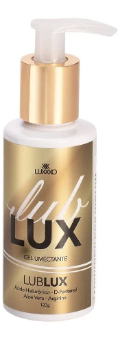 LUXXXO - LUB LUX - Lubrificante Neutro com Ácido Hialurônico - D-Pantenol - Aloe Vera - Arginina - 120ML