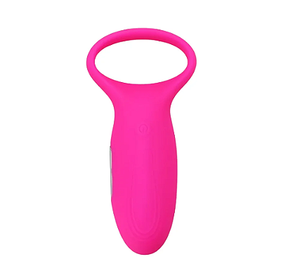 TONE - Anel Peniano em Silicone Flexível Com Estimulador Clitoriano Com Vibração  - Cor : Pink