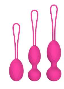 SALE - Kit De Pompoarismo Em silicone - Cor : Pink