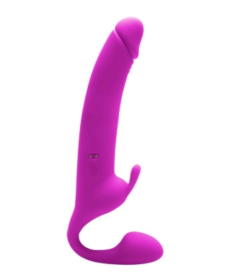 ZANINI | VIBRADOR DE PONTO G E CLITÓRIS COM TAPPING ROSA - 9020