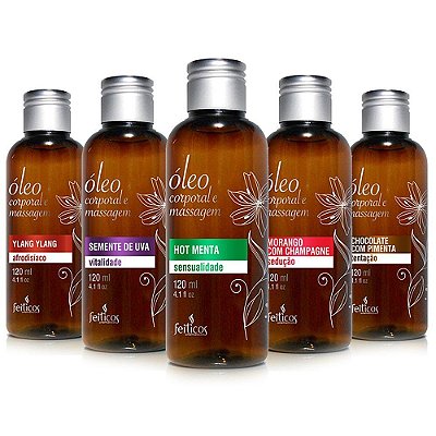 Óleo Corporal Afrodisíaco p/ Massagem Feitiços 120ml