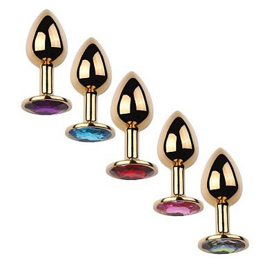 Plug Joia Redondo Dourado | Tam. P