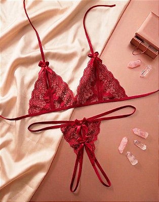 Conjunto Sexy com Abertura Intima | Daphne Rubi