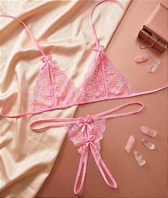 Conjunto Sexy com Abertura Intima | Daphne Pantera