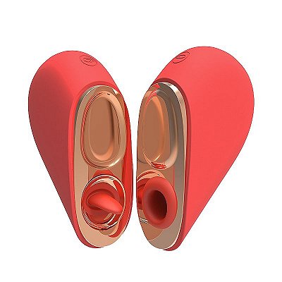 Vibrador de Ponto G e Clitóris com Vai e Vem | Coração