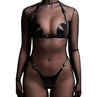 Fetiche Harness Calcinha e Sutiã | Tamanho Único