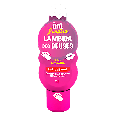 Gel Beijável Lambida dos Deuses Groselha