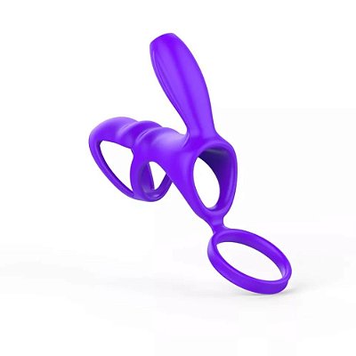 Anel peniano com estimulador clitoriano