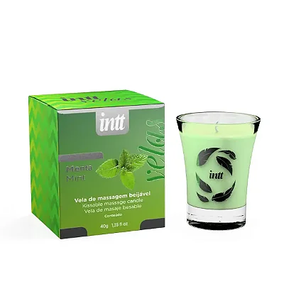 INTT - Vela Para Massagem Beijável | Sabor: Menta