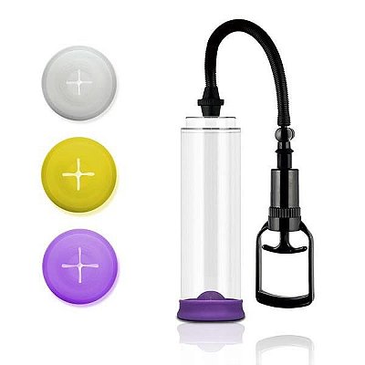 MAN'S PUMP HIGH VACUUM - Bomba Peniana Manual | Sistema de Manopla | Com 3 Anéis