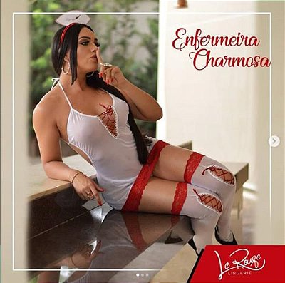 FANTASIA - Enfermeira Charmosa Le Rouge - FF178 | Tamanho: U
