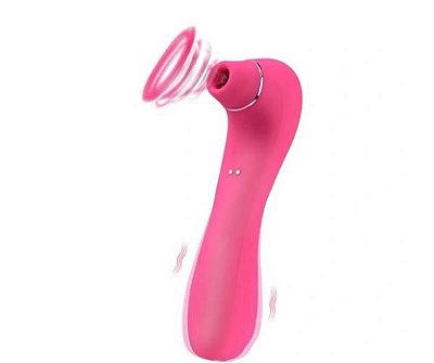 ELETRIC SUCKING MASSAGER - 2 em 1 - Vibrador com Sucção