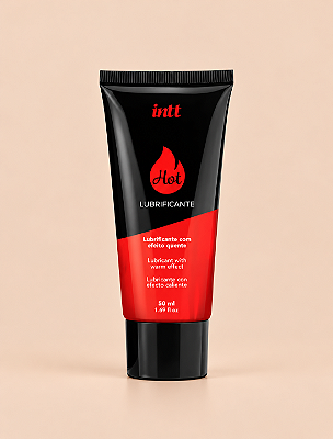 INTT LUBRIFICANTE HOT - Deslizante e Beijável à Base d'água | Sabor: Morango
