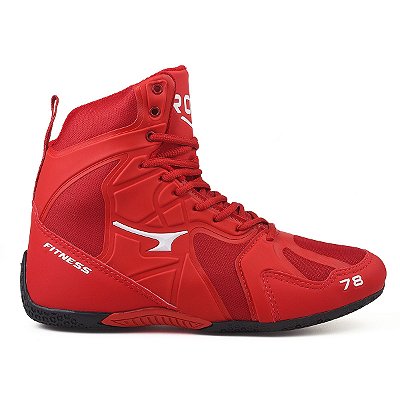 Botinha Roman R3 Fitness Cano Médio Masculino Vermelho