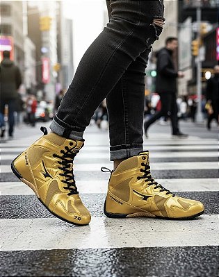 Bota Roman R3 Cano Medio Elite Confortavel com Solado Antiderrapante e Cabedal Respirável para Wrestling Unissex