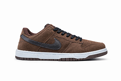Tênis Nike Dunk Low SB Pro Elite Sola Costurada Masculino Esportivo Cafe