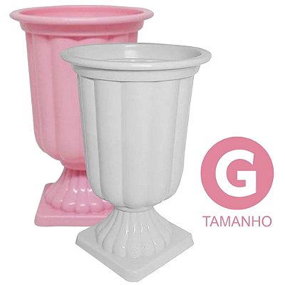 Vaso Grego Romano Grande decorativo Flores Mesa Festa 30cm