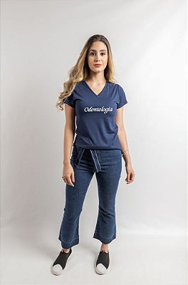 Camisa Odontologia Costas Silkada Feminina