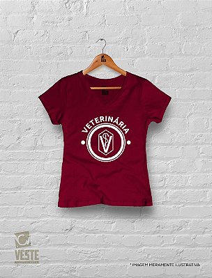 Camisa Medicina Veterinária Logo  Feminina