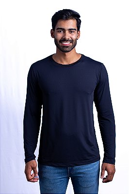 Camiseta Térmica Manga Longa de Poliamida com proteção UV 50+ Masculina