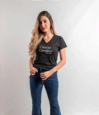 Camisa Ciências Contábeis PUC Feminina - Pronta Entrega