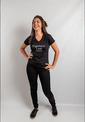 Camisa Engenharia Civil PUC Feminina- Pronta Entrega