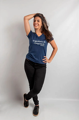 Camisa Engenharia de Computação PUC Feminina- Pronta Entrega