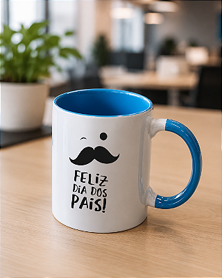 Caneca de Cerâmica dia Dos Pais Feliz Dia Dos Pais