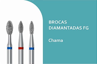 Brocas Diamantadas Chama FG
