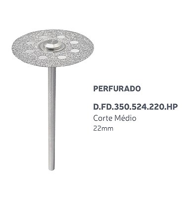 Disco Diamantado - Perfurado - D.FD.350.524.220.HP