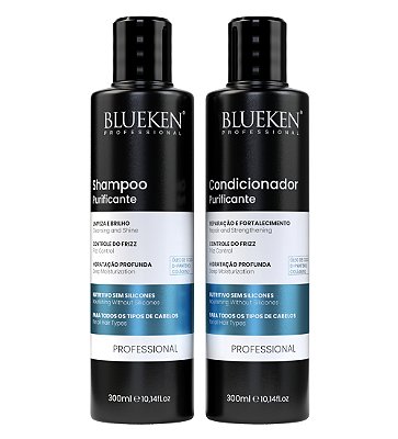 Kit Shampoo e Condicionador Purificante 2,5L - Blueken Oficial