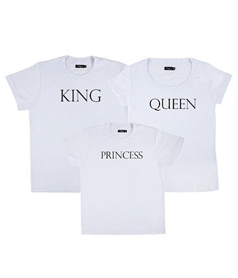 T-shirts “King Queen” par