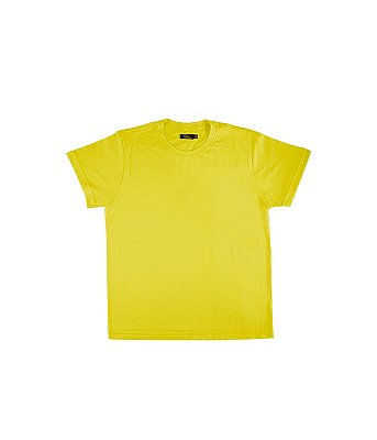 Camiseta Básica Unissex Infantil Amarela