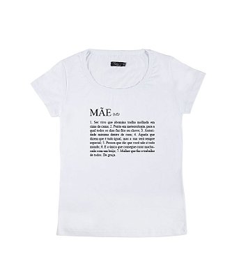 Camiseta Baby Look Feminina Definição de Mãe