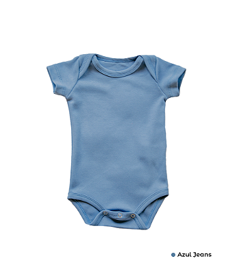 Body Manga Curta Sem Estampa em Suedine 100% Algodão Fio Egípcio