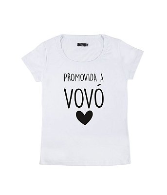 Camiseta Baby Look Feminina Promovida a Vovó