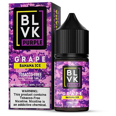 BLVK Purple Nic Salt Grape Banana Ice 30mL - BLVK UNICORN