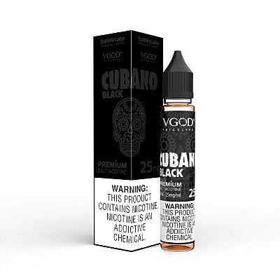 NicSalt Cubano Black 30mL - VGOD SaltNic