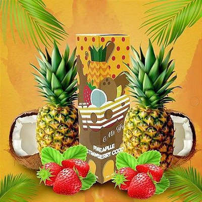 Juice Yoop Pineapple Strawberry Coco 60mL - Yoop Vapor