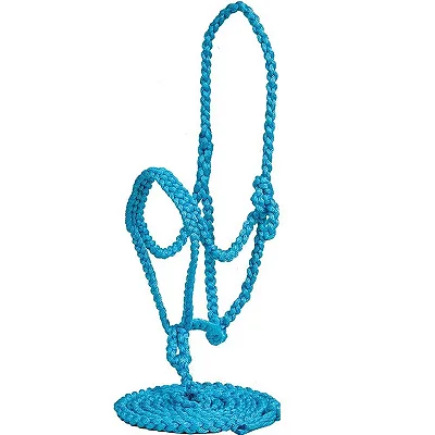 Cabresto Mustang Nylon Trançado Azul