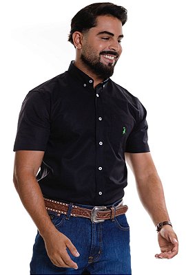 Camisa Masculina Austin Western Manga Curta