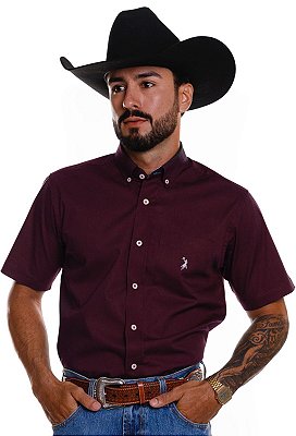 Camisa Masculina Austin Western Manga Curta