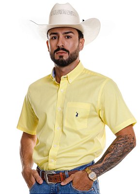 Camisa Masculina Austin Western Manga Curta