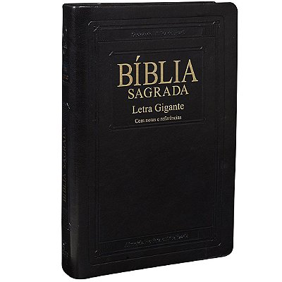 Bíblia Sagrada Letra Gigante  Capa Luxo - Preta Nobre