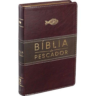 BÍBLIA DO PESCADOR VINHO E MARROM