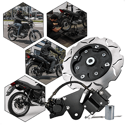 Sistema Freio Traseiro Disco Titan 150 Fan 125 Kit Adaptação