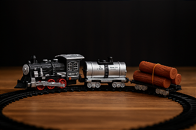 Trem locomotiva elétrico para criança / enfeite de natal / usar embaixo da arvore de natal