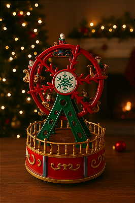 Roda gigante natalina para vila de natal