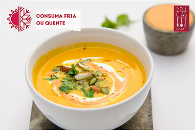 SOPA DE CENOURA COM HARISSA