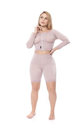 SUTIÃ CROPPED COM MANGAS ALTA COMPRESSÃO PREMIUM/124